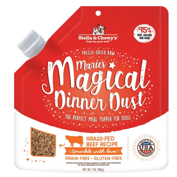 Stella & Chewy's Marie’s Magical Dinner Dust - Premium Beef Recipe Meal Toppers for Canine Companions