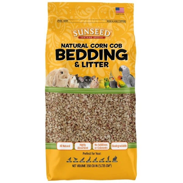 Sunseed All - Natural Absorbent Corn Cob Bedding for Small Pets and Birds