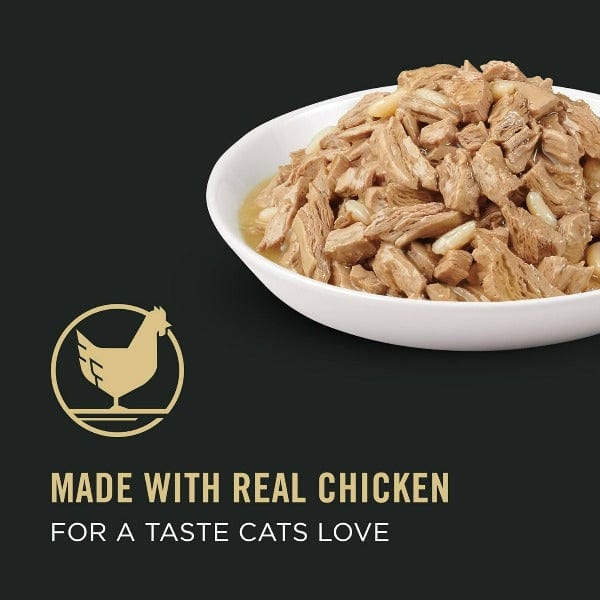 Purina Pro Plan Adult Wet Canned Cat Food - Complete Essentials Chicken Entrée in Savory Gravy, 156g