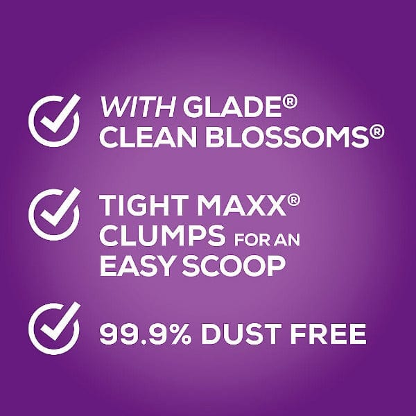 Tidy Cats Lightweight Cat Litter with Glade's Clean Blossoms Scent, 2.72kg