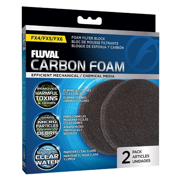 Fluval FX4, FX5, and FX6 High - Performance Canister Filter Carbon - Infused Foam Pads (Special Order Required)