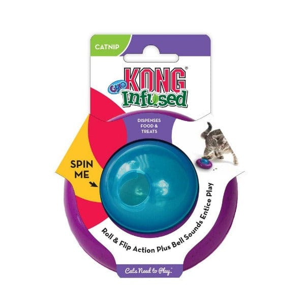 KONG Premium Infused Catnip Gyro Treat-Dispensing Cat Toy