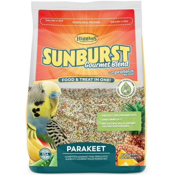 Sunburst Premium Parakeet Food with Gourmet Blend