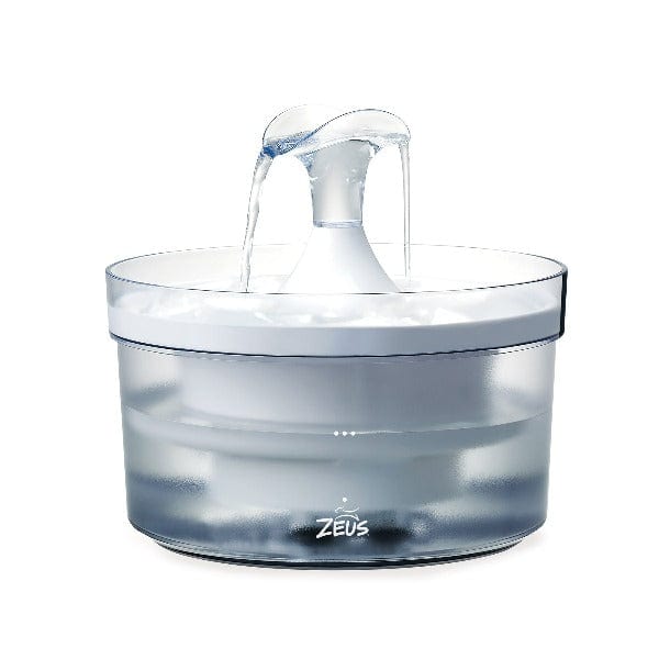 Zeus Fresh and Clean Dog Fountain with Waterfall Spout for Small to Medium Dogs