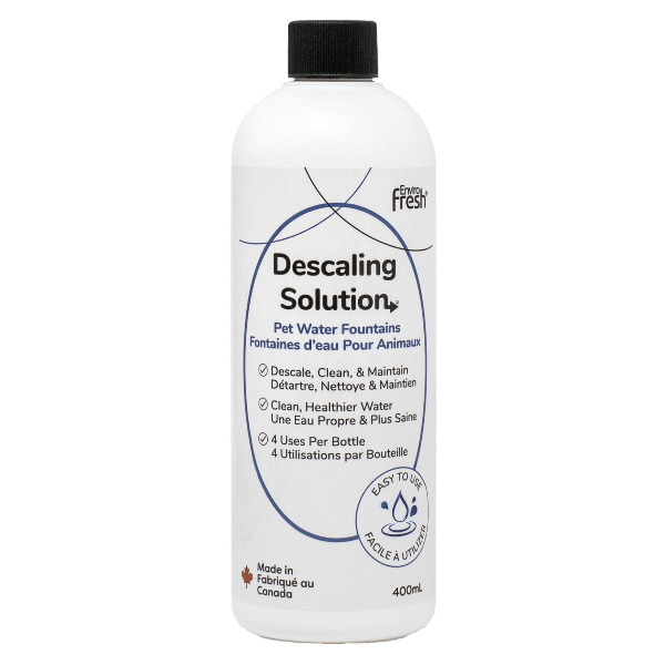 Enviro Fresh Pet Water Fountain Descaling Solution - 400mL, 4 Uses per Bottle