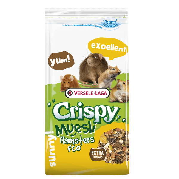 Versele-Laga High - Protein Crispy Muesli Food for Hamsters, Gerbils, Rats & Mice