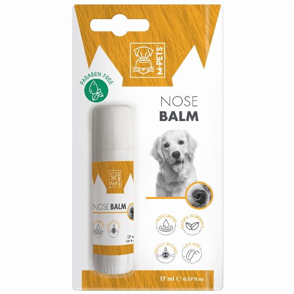 M-PETS Natural Nose Balm for Pets - Ideal for Moisturizing and Softening