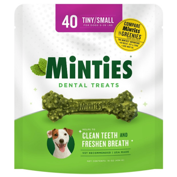 VetIQ Minties Small-Sized Dental Bones: Ideal Dog Chews for Oral Health