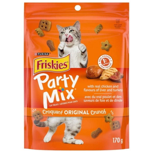 Friskies Original Crunchy Party Mix Cat Treats for Feline Delight