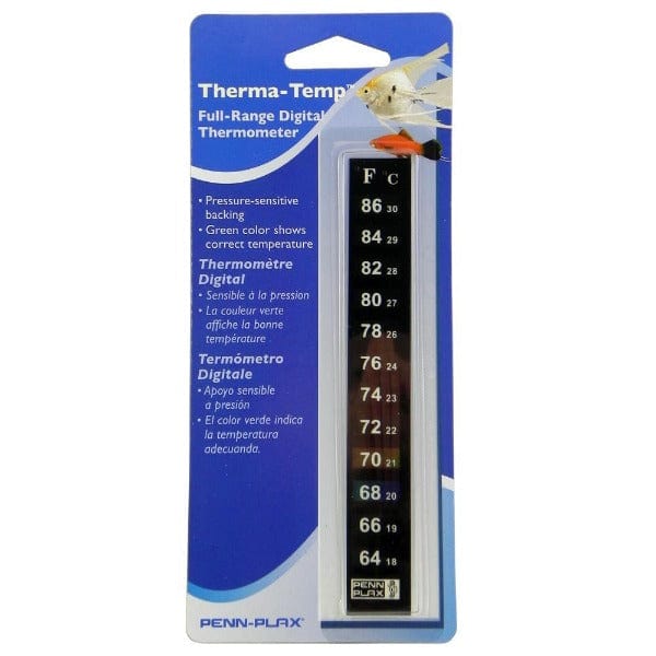 Adhesive Stick-On Digital Thermometer for Aquariums