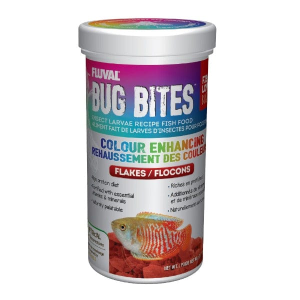 Fluval Colour - Enhancing Bug Bites Flakes for Tropical Fish