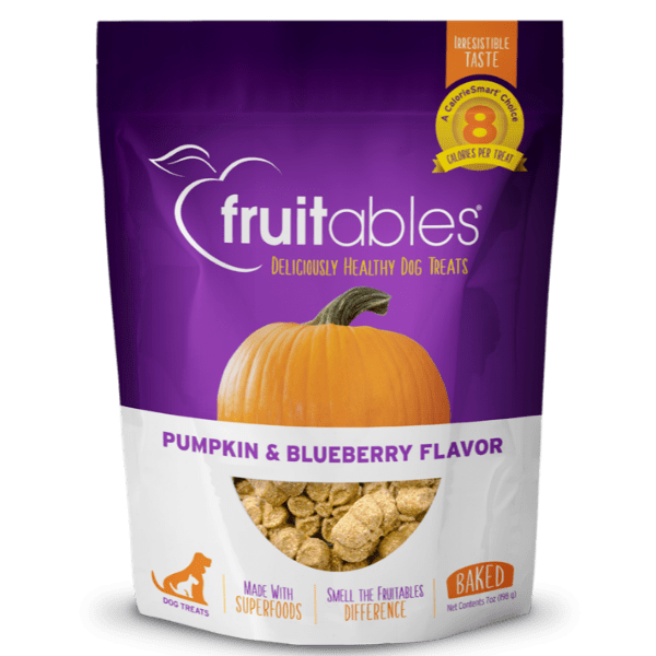Fruitables Oven - Baked Pumpkin & Blueberry Low - Calorie Dog Treats