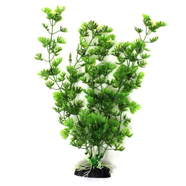 Green Water Parsley Style Plastic Aquarium Decorative Fish Gear Plant Set of 12