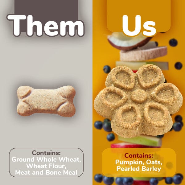 Fruitables Biggies: Crunchy Peanut Butter & Banana Dog Treats