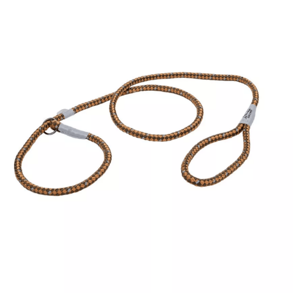 K9 Explorer Reflective Braided Rope Slip-style Dog Walking Leash with Enhanced Visibility