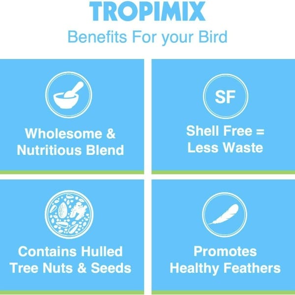 Premium Tropimix Enrichment Food Formula for Large Parrots