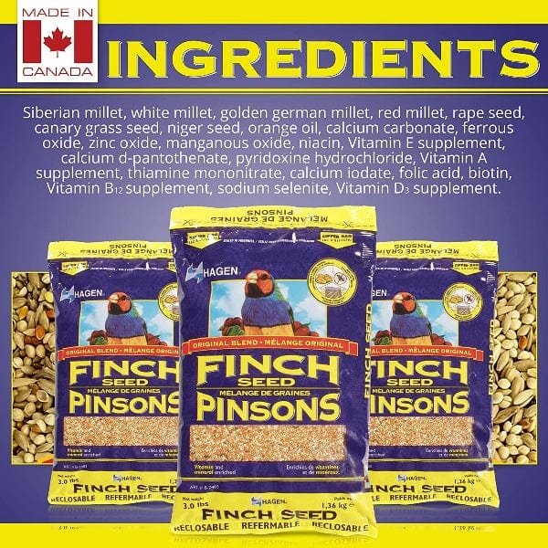 High - Quality Hagen VME Finch Staple Seed Blend