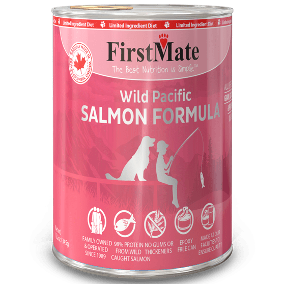 FirstMate Premium Wild-Caught Salmon Canned Dog Food for Daily Feeding