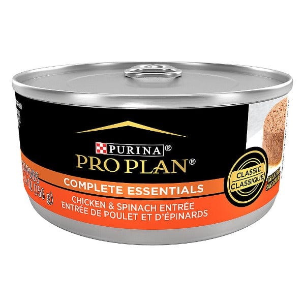 Purina Pro Plan Complete Essentials Grain-Free Canned Chicken & Spinach Entree Adult Wet Cat Food, 156g