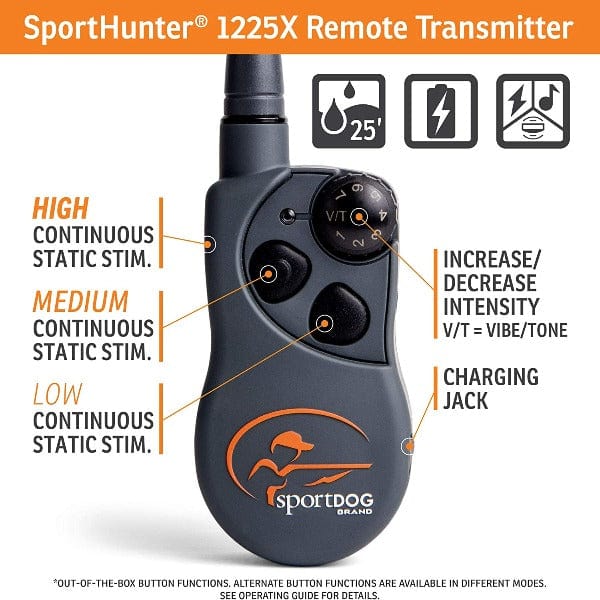 SportDOG SportHunter 1225X Long - Range Remote Trainer for Multiple Dogs