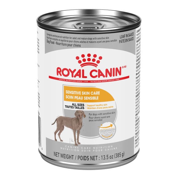 Royal Canin 385g Canned Dog Food with Sauce for Sensitive Skin Care