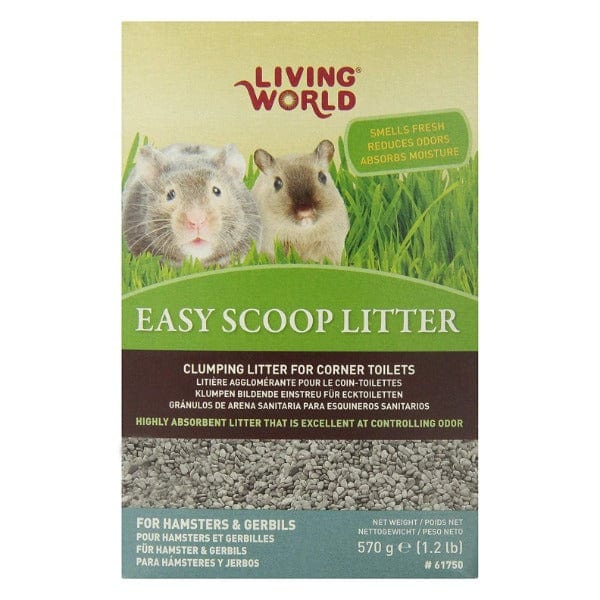Living World High - Performance Easy Scoop Litter for Small Rodent Pets like Hamsters and Gerbils