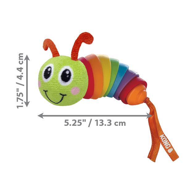 KONG Colorful Clackz Caterpillar Interactive Cat Toy