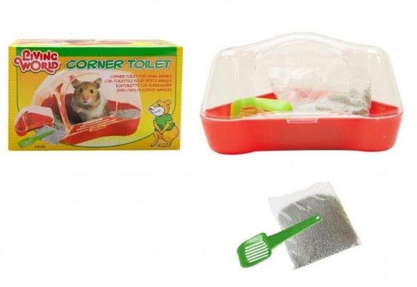 Living World Hamster and Gerbil Corner Toilet - Ideal for Easy Maintenance