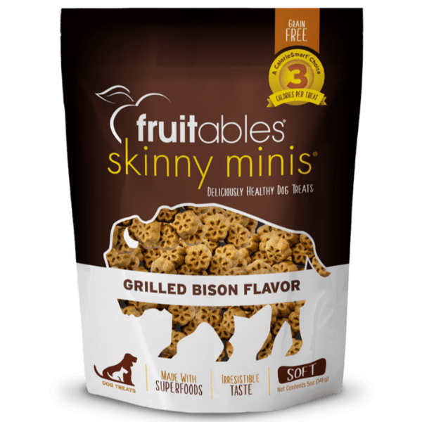 Fruitables Low - Calorie Mini Grilled Bison - Flavored Dog Training Treats