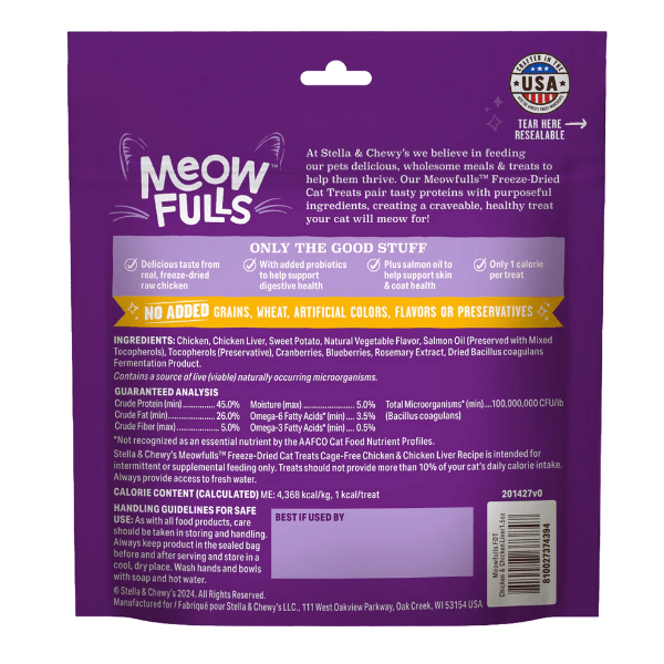 Stella & Chewy's Low - Calorie Cage - Free Chicken & Liver Cat Treats
