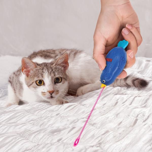 KONG Interactive Laser Chirping Bluebird-Shaped Cat Entertainment Toy