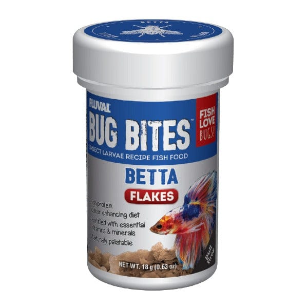 Fluval High - Quality Bug Bites Betta Fish Flakes, 18g Pack