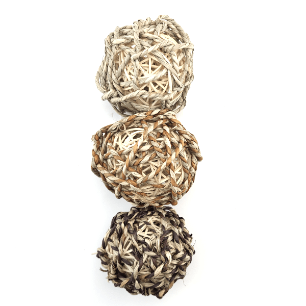Moss Hollow Trio of Natural Chew Balls for Pets' Dental Health