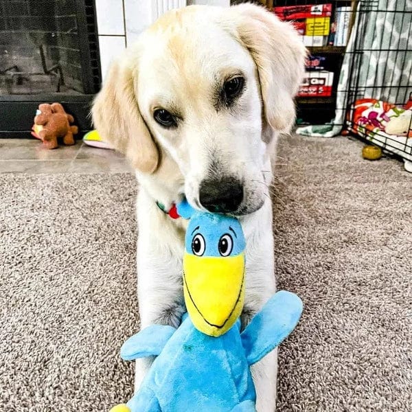 Tender-Tuffs Durable Big Shots Pelican Soft Plush Dog Toy