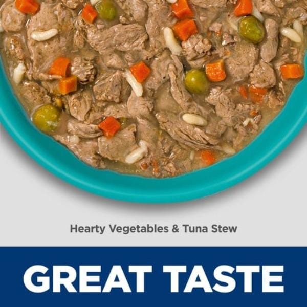 Hill's Science Diet Adult Canned Dog Food: 12.5oz Hearty Veggies & Tuna Stew for Weight & Joint Support