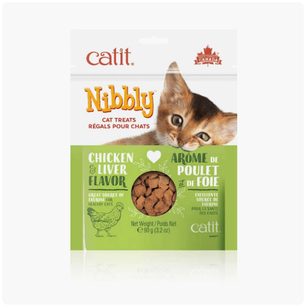 Catit Artisan Baked Nibbly Cat Treats with Delectable Chicken & Liver Flavor