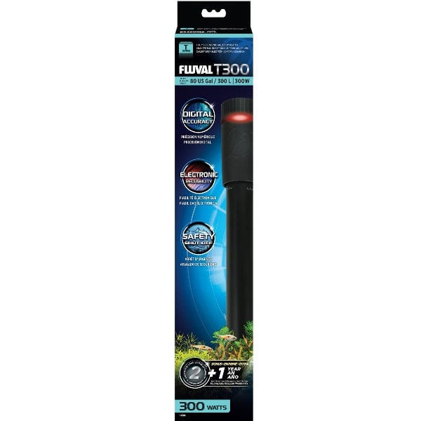 Fluval T Series Electronic Submersible Aquarium Heaters with Multiple Safety Features