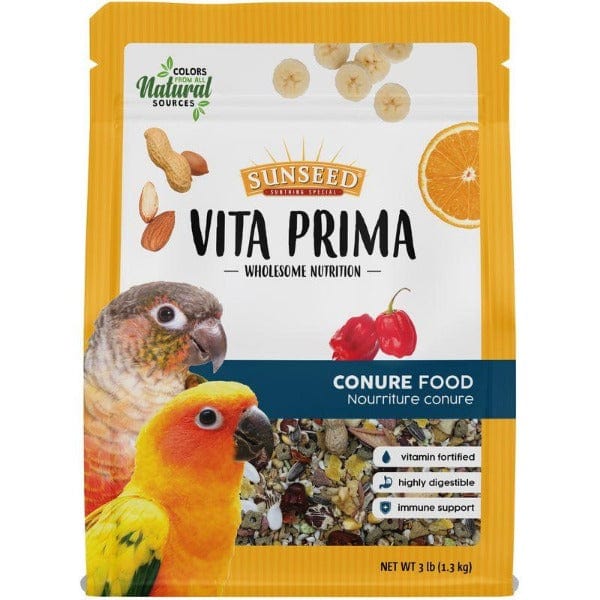 Sunseed Vita Prima Premium Conure Diet with Nutrient - Rich Grains
