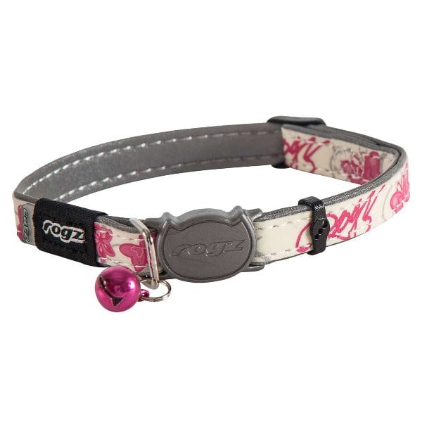 Rogz Glow-in-the-Dark Cat Collar with Break-Away Safety Buckle