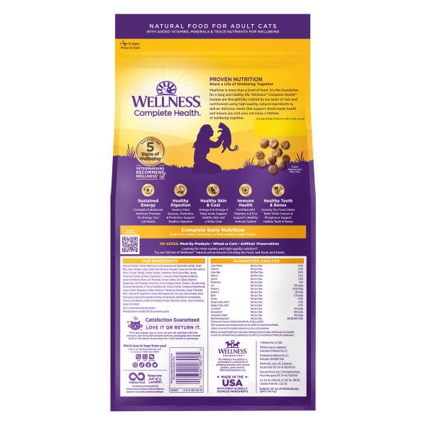 Wellness Complete Health Grain-Free Indoor Dry Cat Food with Deboned Chicken