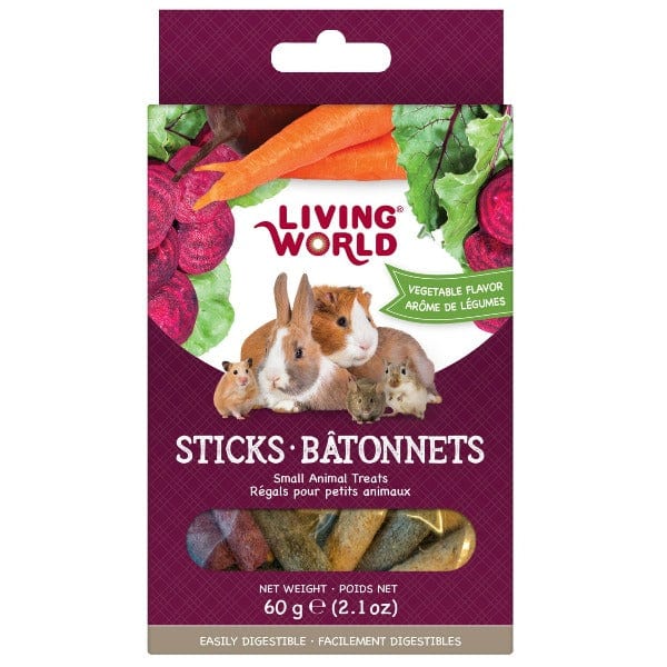 Living World Small Animal Treats - Vegetable Flavored Sticks