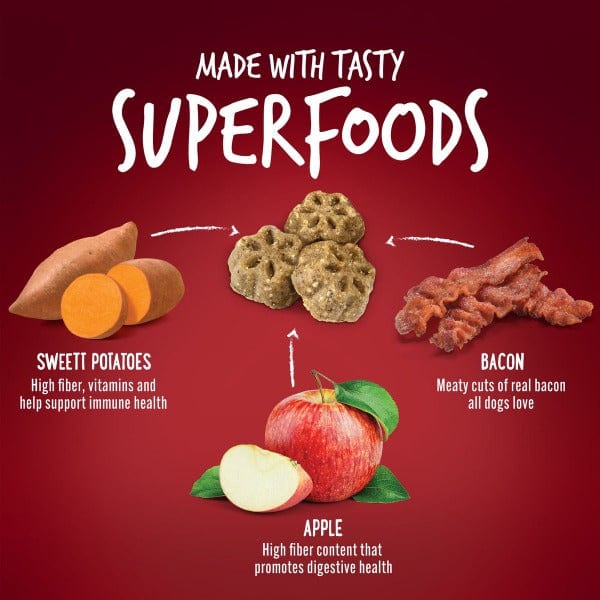 Fruitables Low - Calorie Mini Apple Bacon Flavor Dog Training Treats