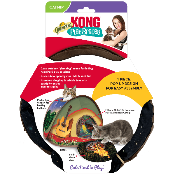 KONG Indoor Adventure Glamping Tent for Curious Kitties