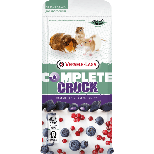 Versele-Laga Complete Crunchy Crock Berry Treats, an Ideal Snack for Small Rodent Animals