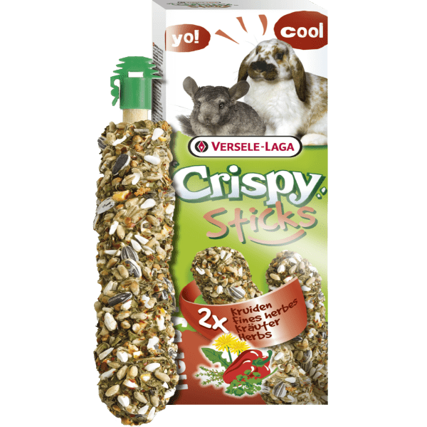 Versele-Laga Herb Flavored Crispy Oven-Baked Snack Sticks for Pet Rabbits and Chinchillas
