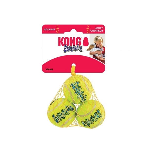 KONG SqueakAir Balls - Premium Dog Fetch Toy Combining Tennis Ball and Squeaker