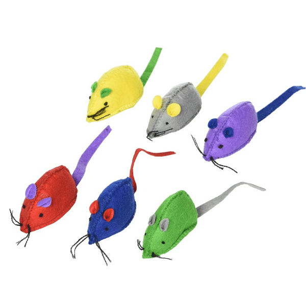 High - Quality Felt Spot - Patterned Mice Catnip - Filled Cat Play Toys