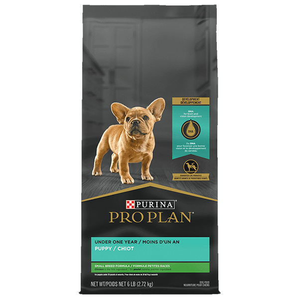 Purina Pro Plan Premium Quality Dry Puppy Food with Chicken & Rice Formula for Small Breeds, 6 Pound Bag