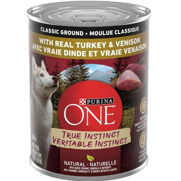 Purina ONE True Instinct Grain-Free Canned Dog Food with Real Turkey & Venison