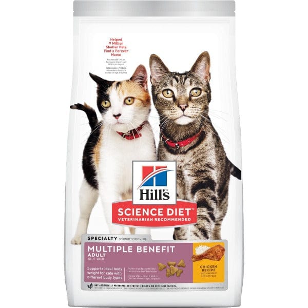 Hill's Science Diet Adult Dry Cat Food with Chicken for Multiple Benefits